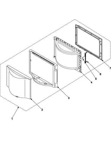 Control panel/door assembly