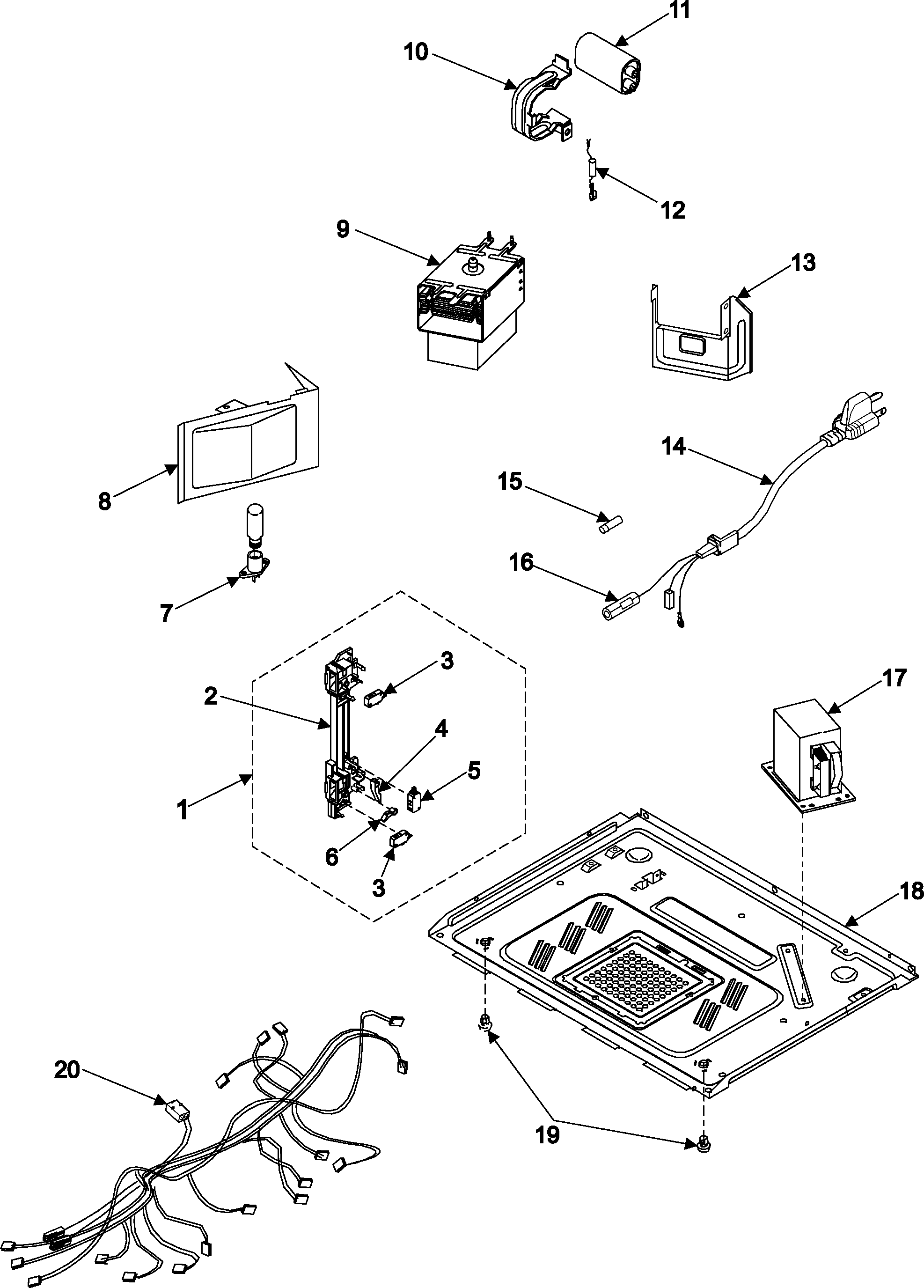 INTERNAL CONTROLS/LATCH ASY/BASE