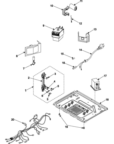 Internal controls/latch asy/base