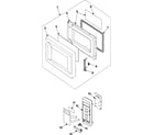 Samsung MR1031UWC/XAA control panel/door assembly diagram