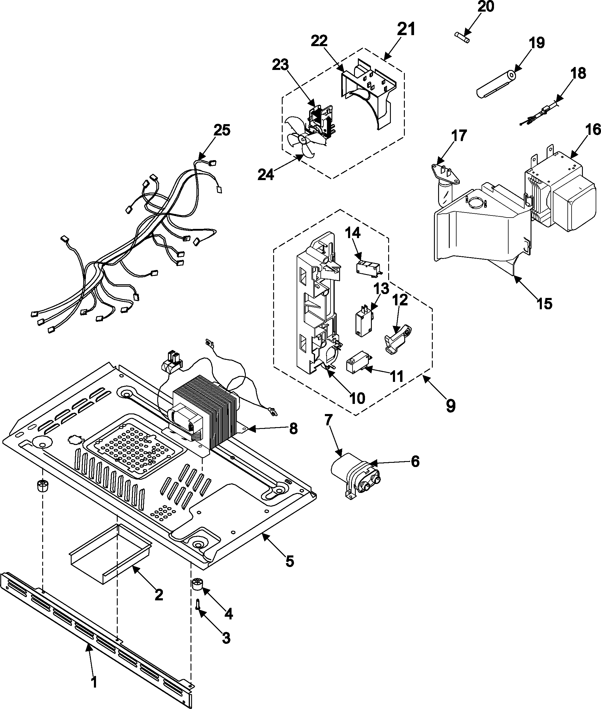 Internal controls/latch asy/base