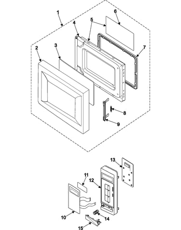 Control panel/door assembly