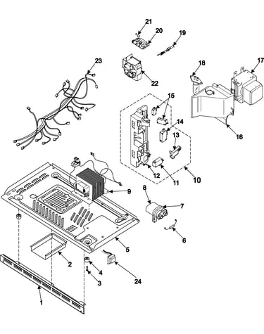 Internal control/latch asy/base