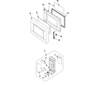 Samsung MR1352BB/XAA control panel/door assembly diagram