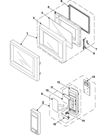 Control panel/door assembly
