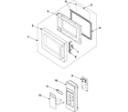 Samsung MW1080STA/XAA control panel/door assembly diagram