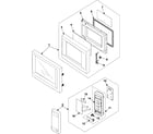Samsung MW5380W/XAA control panel/door assembly diagram