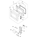 Samsung MW640BA/XAA control panel/door assembly diagram