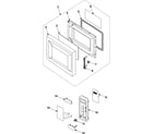 Samsung MW640WA/XAA control panel/door assembly diagram