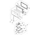 Samsung SMH6140WB/XAA control panel/door assembly diagram