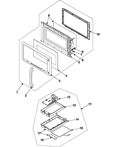 Control panel/door assembly