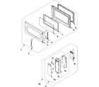 Samsung SMH7174CC/XAA control panel/door assembly diagram