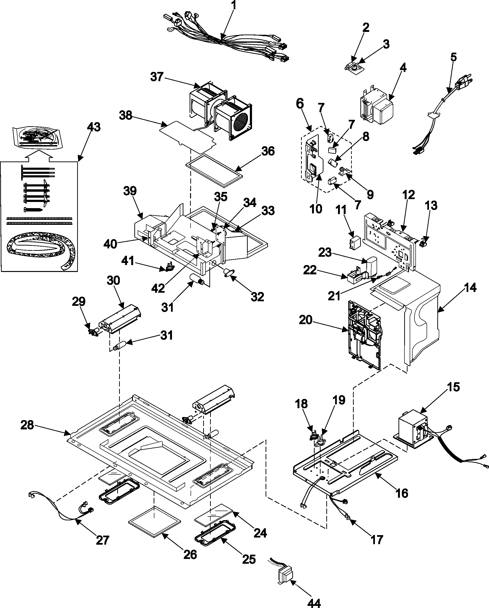 Internal control/latch asy/base