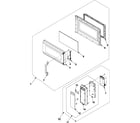 Samsung SMH7178STD/XAA control panel/door assembly diagram