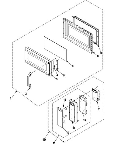 Control panel/door assembly