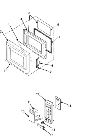 Control panel/door assembly