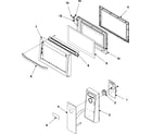 Samsung MT1066SB/XAA control panel/door assembly diagram