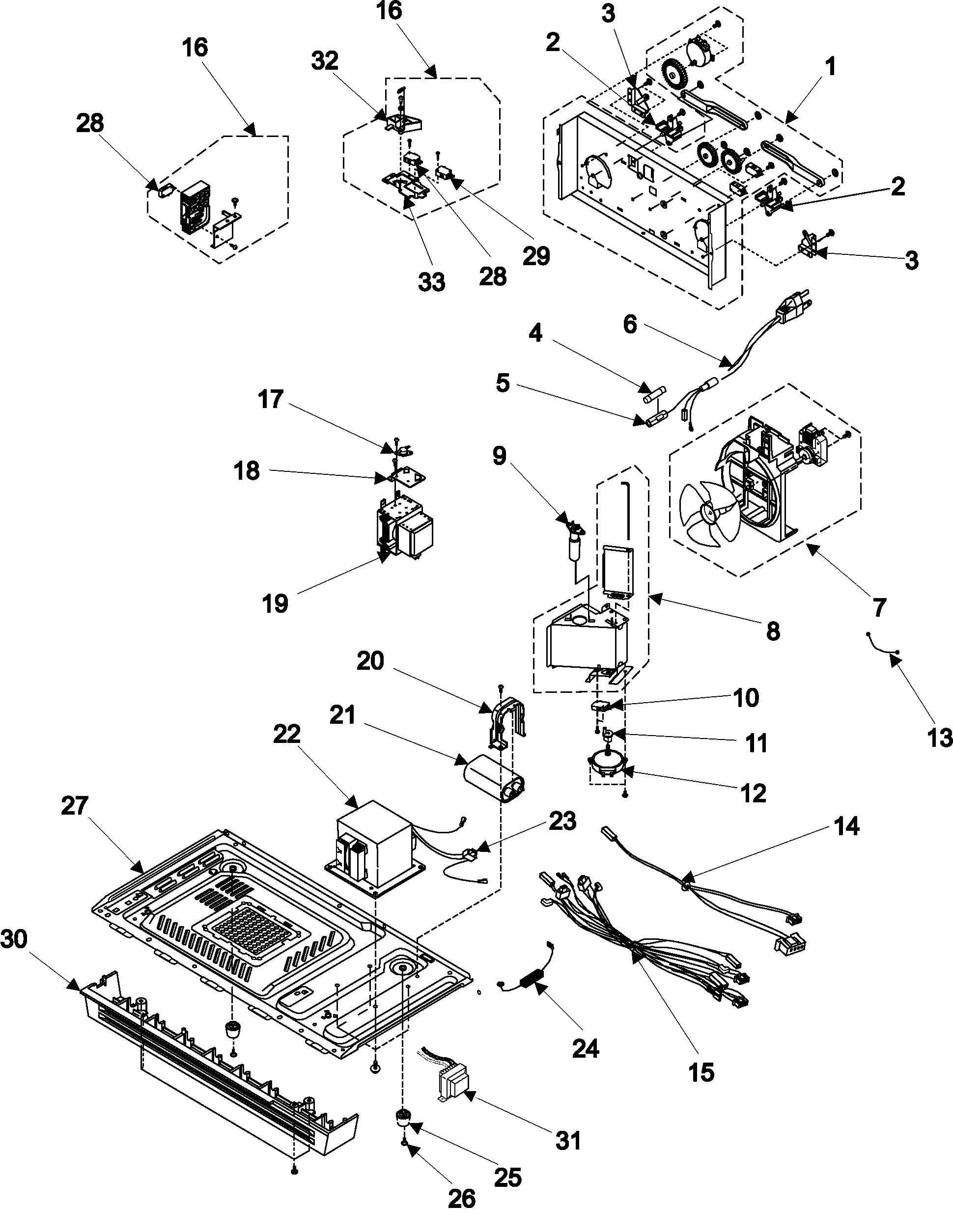 Internal controls/latch asy/base
