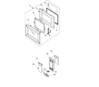 Samsung MW945WB/XAA control panel/door assembly diagram
