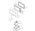 Samsung MO1450WA/XAA control panel/door assembly diagram