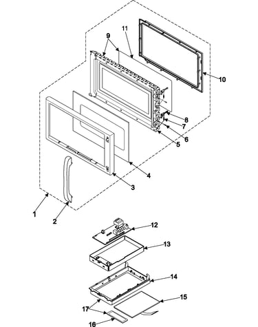 Control panel/door assembly