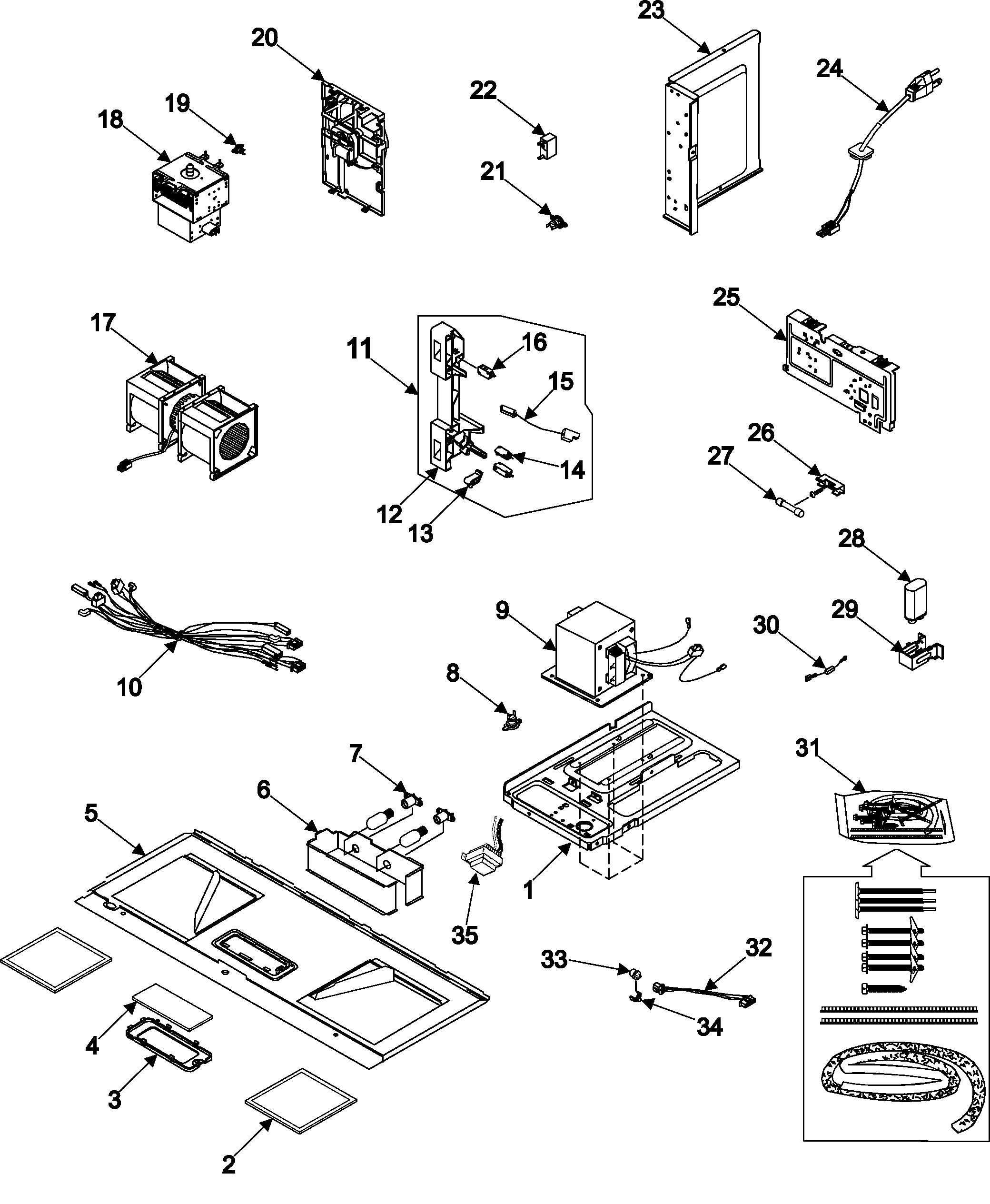 Internal controls/latch asy/base