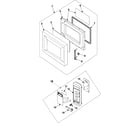 Samsung MR1031CWC/XAA control panel/door assembly diagram