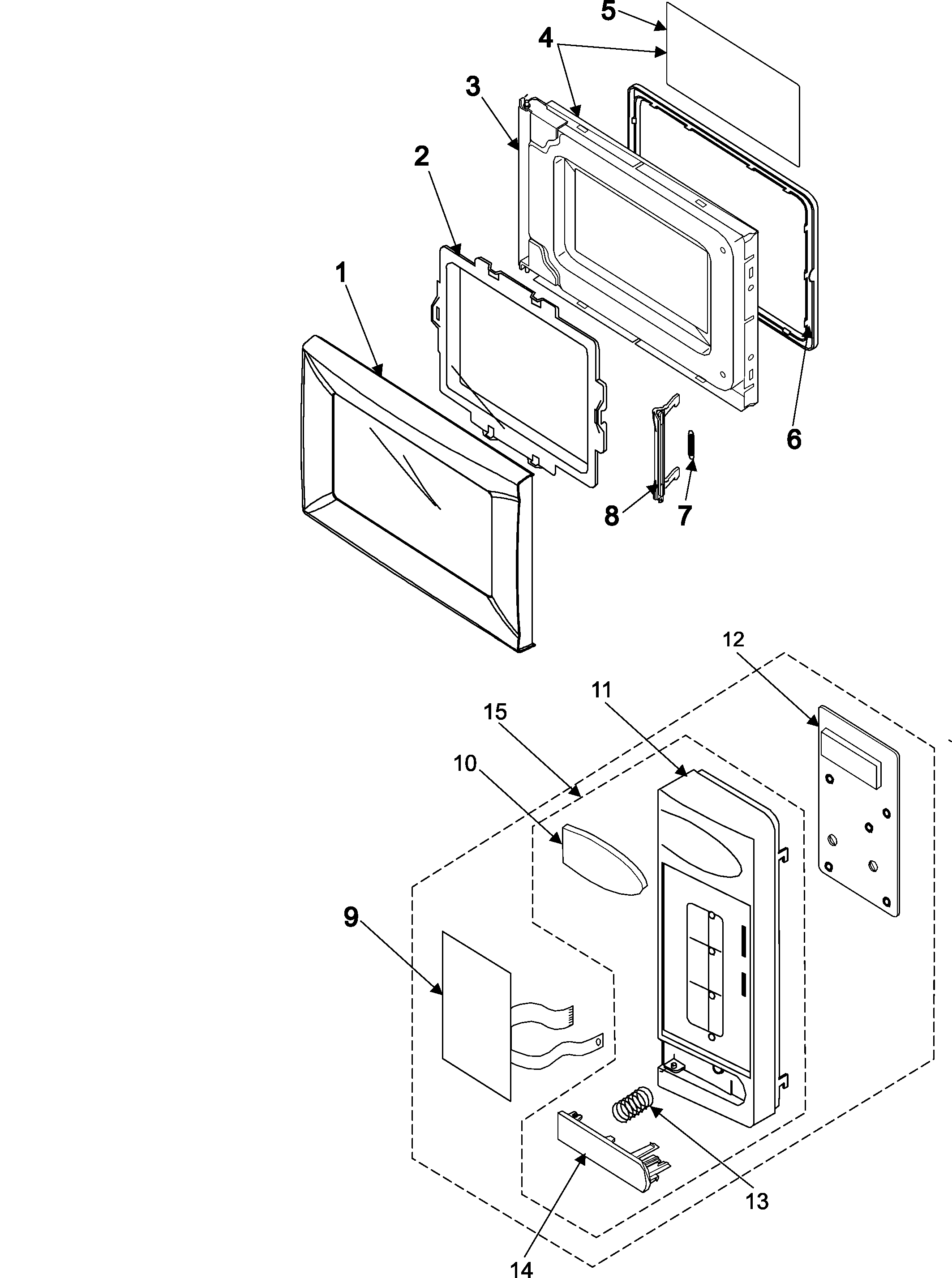 CONTROL PANEL/DOOR ASSEMBLY