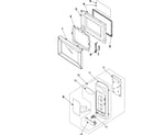 Samsung MS1470WA/XAA control panel/door assembly diagram