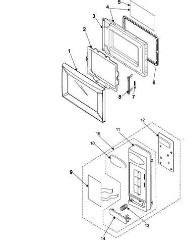 Control panel/door assembly