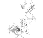 Samsung MW1150WA/XAA internal control/latch assy/base diagram