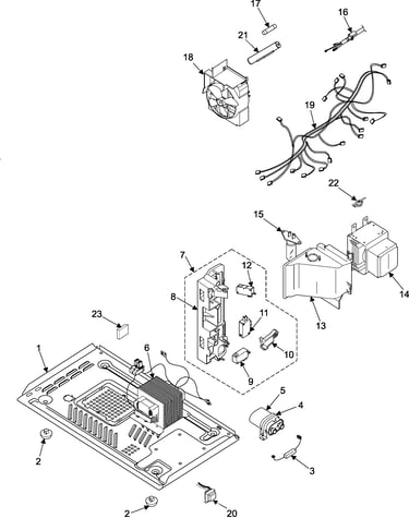 Internal control/latch assy/base