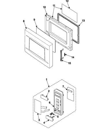 Control panel/door assembly