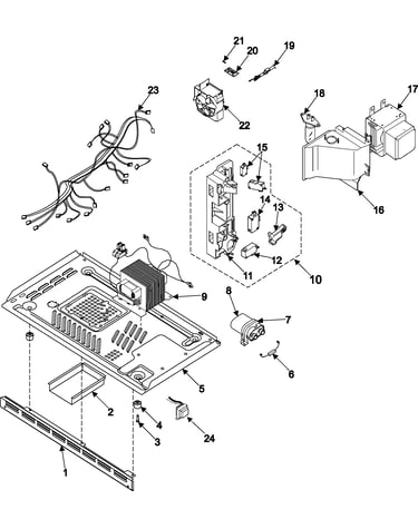 Internal control/latch asy/base