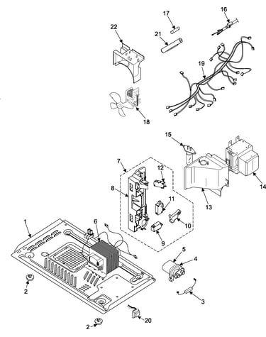 Internal control/latch assy/base