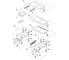 Samsung RB2044SW/XAA refrigerator shelves diagram