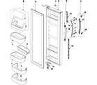 Samsung RS2623BB/XAA refrigerator door diagram