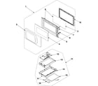 Samsung SMH4150WD/XAA control panel/door assembly diagram