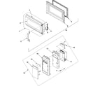 Samsung SMV9165BC/XAA control panel/door assembly diagram