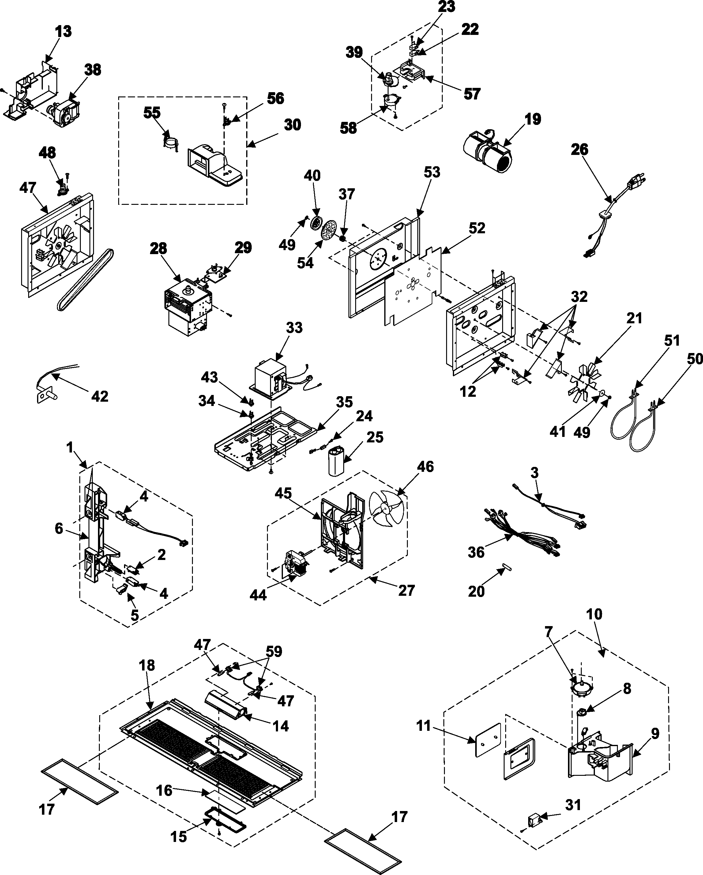 Internal controls/latch asy/base