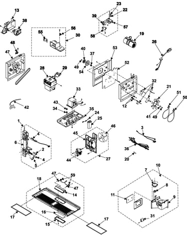 Internal controls/latch asy/base