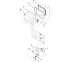 Samsung WW600/XAA control panel/door assembly diagram