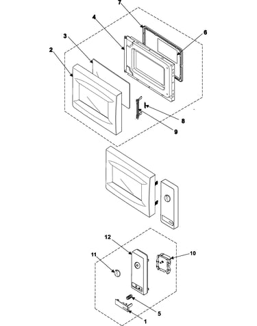 Control panel/door assembly