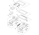 Samsung RB215BSBB/XAA-00 refrigerator shelves diagram