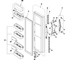 Samsung RS2545SH/XAA refrigerator door diagram