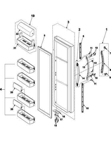 Refrigerator door