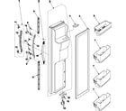 Samsung RS2545SH/XAA freezer door diagram