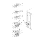 Samsung RS2545SH/XAA freezer shelves diagram