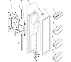 Samsung RS2666SL/XAA freezer door diagram