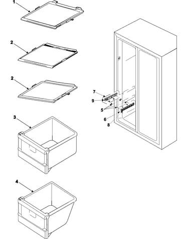 Freezer shelves